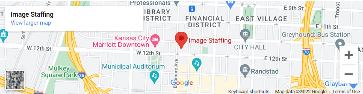 Map showing location near Financial District and Library District.